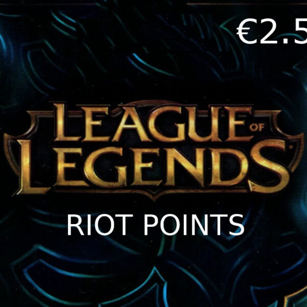 <span dir="ltr" class="cl-ltr">League of Legends 2.5 EUR Prepaid RP Card EU</span>