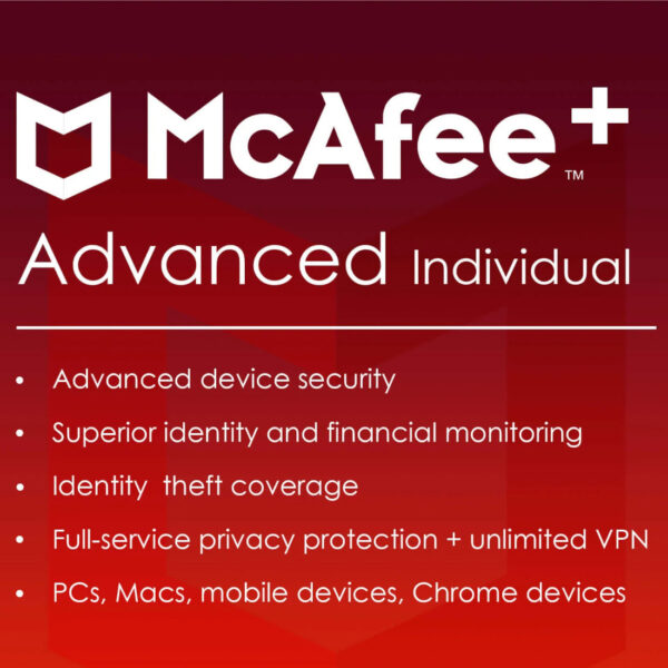 <span dir="ltr" class="cl-ltr">McAfee+ Advanced Individual Security 2025 EU Key (1 Year / 1 Device)</span>