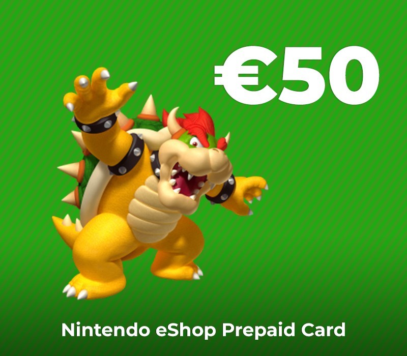 Nintendo eShop Prepaid Card EUR 50 Key PT <span dir="ltr" class="cl-ltr">Nintendo eShop Prepaid Card €50 EU</span> - تصویر 1